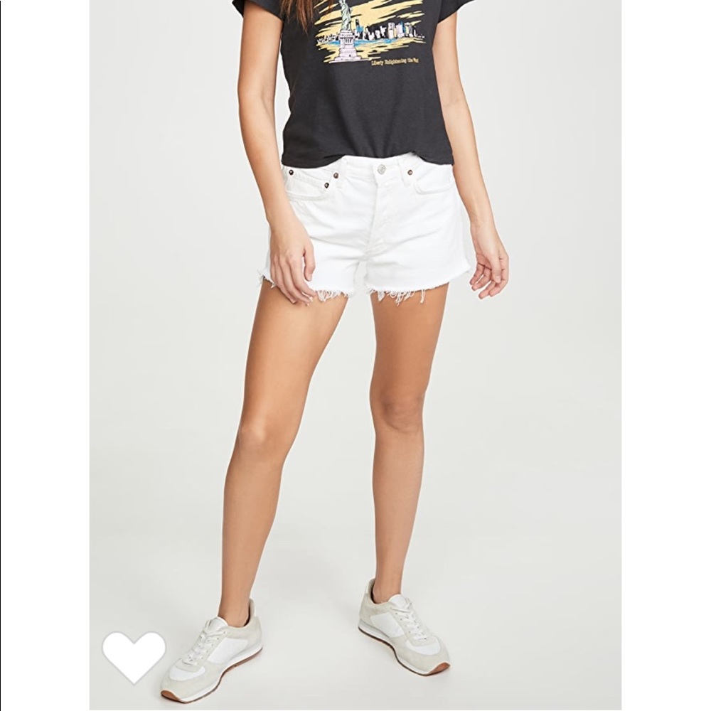 NWT AGOLDE Parker Vintage Cutoff Shorts in Tissue